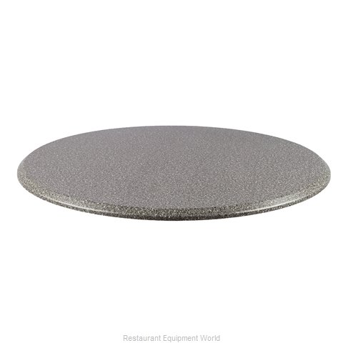 JMC Food Equipment 42 ROUND BLACK GRANITE Table Top, Solid Surface