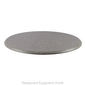 JMC Food Equipment 42 ROUND BLACK GRANITE Table Top, Solid Surface