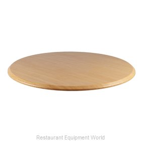 JMC Food Equipment 42 ROUND LIGHT OAK Table Top, Solid Surface