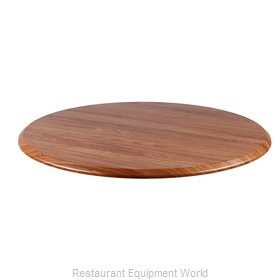 JMC Food Equipment 42 ROUND TEAK Table Top, Solid Surface