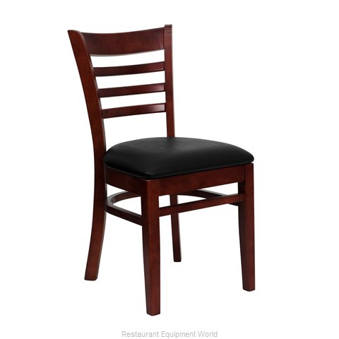 JMC Food Equipment ACABBO WOOD CHAIR DARK MAHOGANY Chair, Side, Indoor