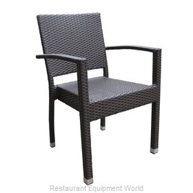 JMC Food Equipment BALBOA CHOCOLATE ARM CHAIR Chair, Armchair, Outdoor