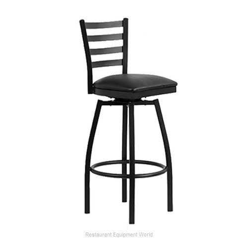 JMC Food Equipment BOGGS BARSTOOL VINYL Bar Stool, Swivel, Indoor