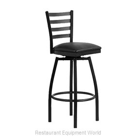 JMC Food Equipment BOGGS BARSTOOL VINYL Bar Stool, Swivel, Indoor