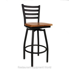 JMC Food Equipment BOGGS BARSTOOL WOOD Bar Stool, Swivel, Indoor