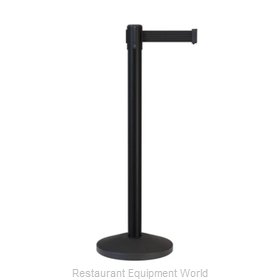 JMC Food Equipment BRBS - BLACK STANCHION Crowd Control Stanchion Post, Retracta