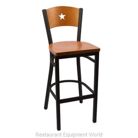 JMC Food Equipment LIBERTY SERIES BARSTOOL WOOD Bar Stool, Indoor