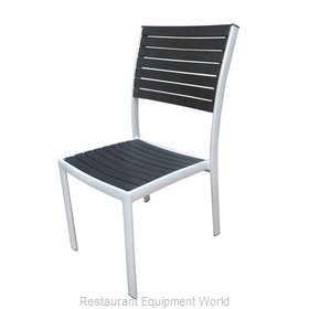JMC Food Equipment MALLORY CHAIR BLACK Chair, Side, Stacking, Outdoor