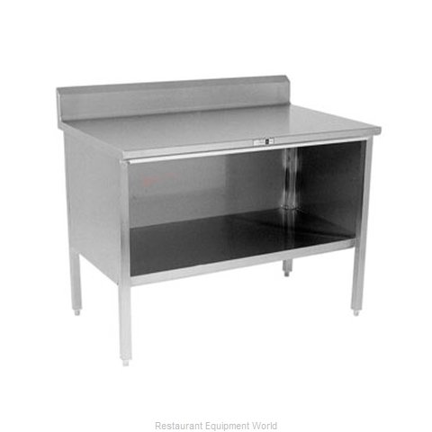 John Boos 140-21 Work Table, Cabinet Base Open Front