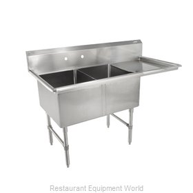 John Boos 2B16204-1D18R-X Sink, (2) Two Compartment