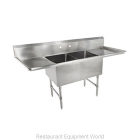 John Boos 2B16204-2D18 Sink, (2) Two Compartment