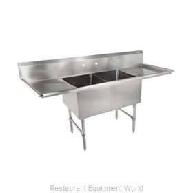 John Boos 2B18244-2D18-X Sink, (2) Two Compartment