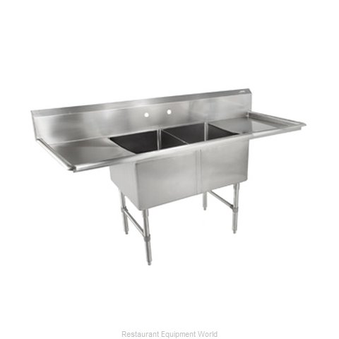 John Boos 2B244-2D24-X Sink, (2) Two Compartment
