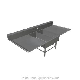 John Boos 2PB1431-2D30 Sink, (2) Two Compartment