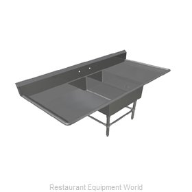 John Boos 2PB14314-2D30 Sink, (2) Two Compartment