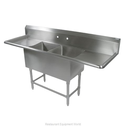 John Boos 2PB18-2D30 Sink, (2) Two Compartment