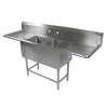 John Boos 2PB18244-2D18 Sink, (2) Two Compartment