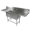 Fregadero, (2) Dos Tarjas/Compartimientos
 <br><span class=fgrey12>(John Boos 2PB18244-2D18 Sink, (2) Two Compartment)</span>