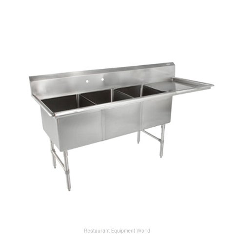 John Boos 3B16204-1D18R Sink, (3) Three Compartment