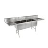 John Boos 3B18244-2D18-X Sink, (3) Three Compartment