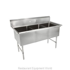 John Boos 3B244-X Sink, (3) Three Compartment