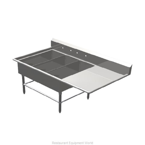 John Boos 3PB14314-1D24R Sink, (3) Three Compartment
