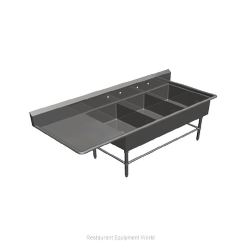 John Boos 3PB2028-1D20L Sink, (3) Three Compartment