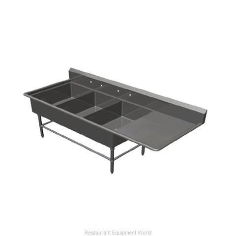 John Boos 3PB2028-1D20R Sink, (3) Three Compartment