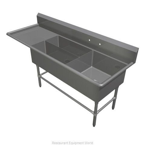 John Boos 3PBPS3224-1D30L Sink, Supermarket