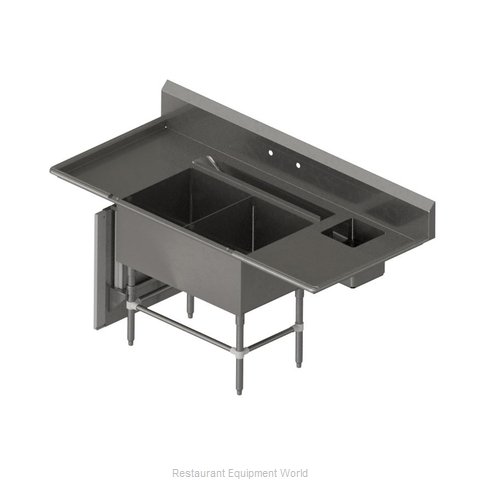 John Boos 42PBPS18224-2D-R Sink, (2) Two Compartment