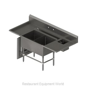 John Boos 42PBPS18224-2D-R Sink, (2) Two Compartment