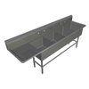 John Boos 44PB16184-1D18L Sink, (4) Four Compartment