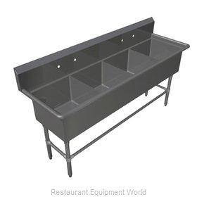 John Boos 44PB1620 Sink, (4) Four Compartment