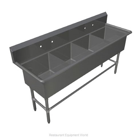 John Boos 44PB1824 Sink, (4) Four Compartment