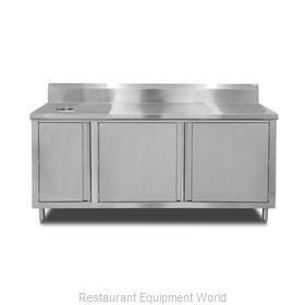 John Boos 4BU4R5-3648-R Work Table, Cabinet Base Hinged Doors