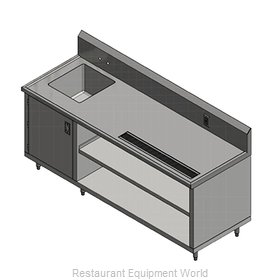 John Boos 4CB4R10-30108-L Beverage Counter