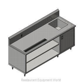 John Boos 4CB4R10-30120-R Beverage Counter