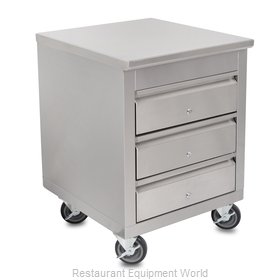 John Boos 4CD4-2724-C-X Drawer Cabinet, Mobile