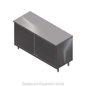 John Boos 4CH4-3648-1S Work Table, Cabinet Base Hinged Doors