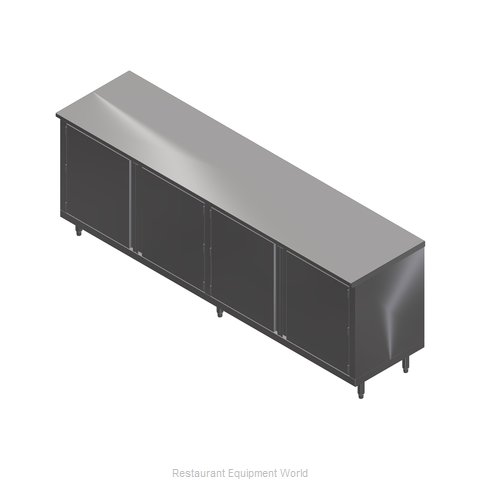 John Boos 4CH4-3684-1S Work Table, Cabinet Base Hinged Doors