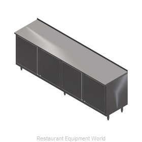 John Boos 4CH4R1.5-24132-1S Work Table, Cabinet Base Hinged Doors
