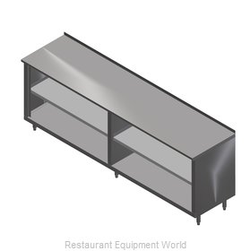 John Boos 4CO4R1.5-24120-1S Work Table, Cabinet Base Open Front