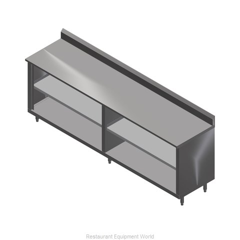 John Boos 4CO4R5-24120-1S Work Table, Cabinet Base Open Front