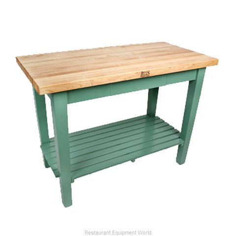 John Boos C6024-2S-N Work Table, Wood Top