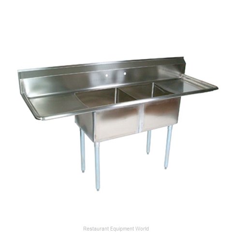 John Boos E2S8-1620-12T18-X Sink, (2) Two Compartment