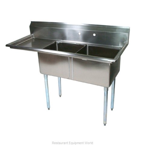 John Boos E2S8-24-14L24-X Sink, (2) Two Compartment