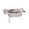 John Boos E3S8-1416-12T12-X Sink, (3) Three Compartment