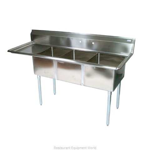 John Boos E3S8-1824-14L24 Sink, (3) Three Compartment