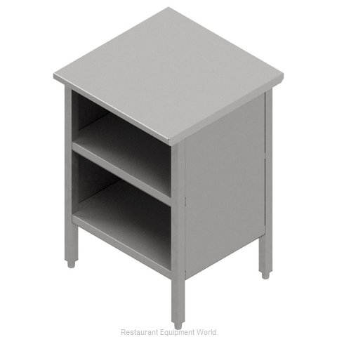 John Boos EBOS6-2448 Work Table, Cabinet Base Open Front