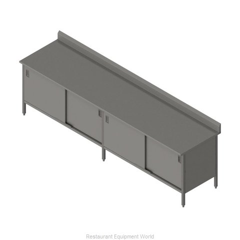 John Boos EBSS6R5-30120 Work Table, Cabinet Base Sliding Doors